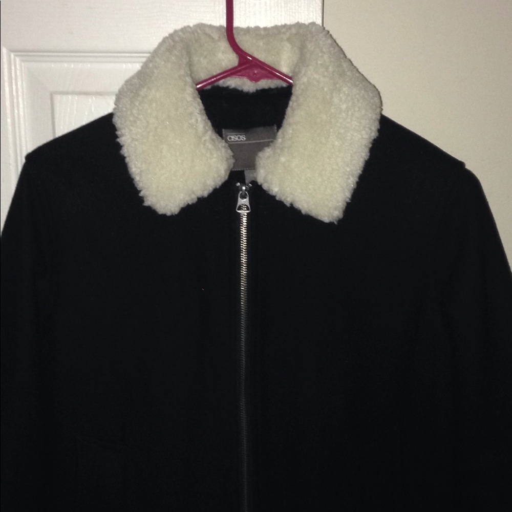 Heavyweight Harrington jacket with fleece collar